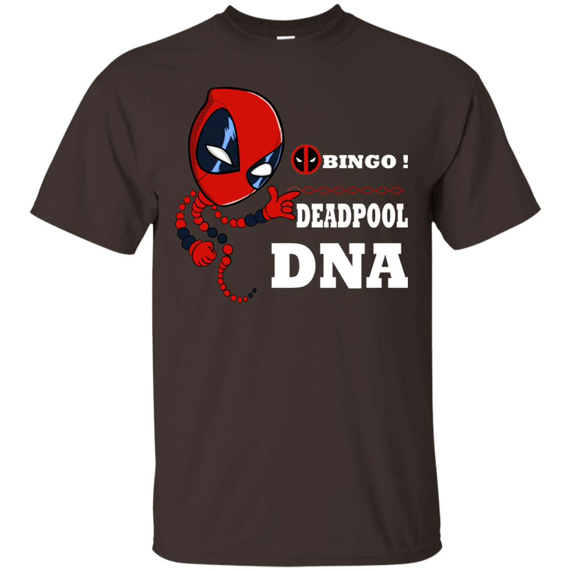 T-Shirts Dark Chocolate / S Bingo Deadpool T-Shirt