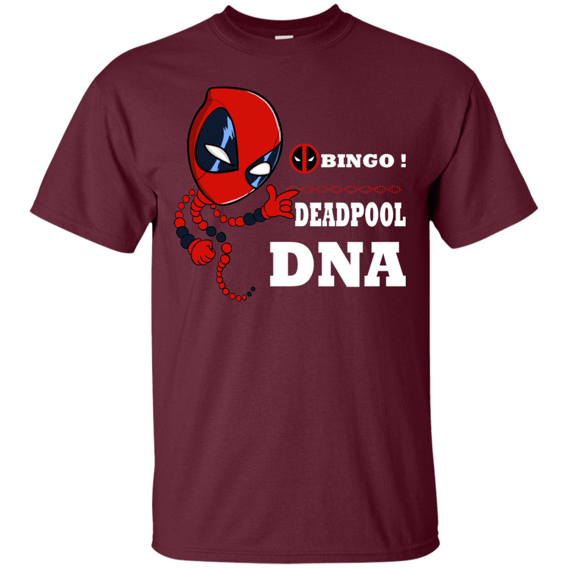 T-Shirts Maroon / S Bingo Deadpool T-Shirt