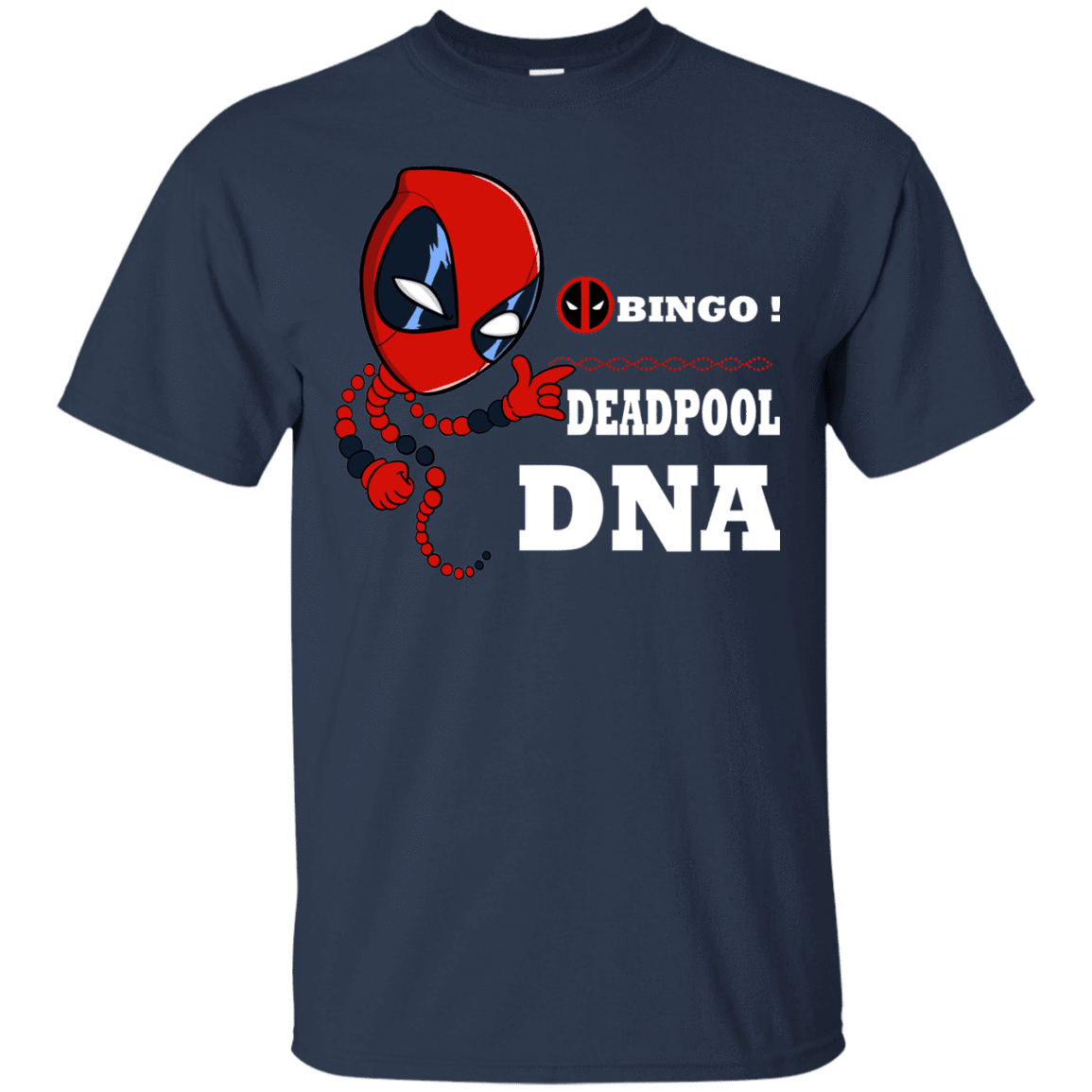 T-Shirts Navy / S Bingo Deadpool T-Shirt