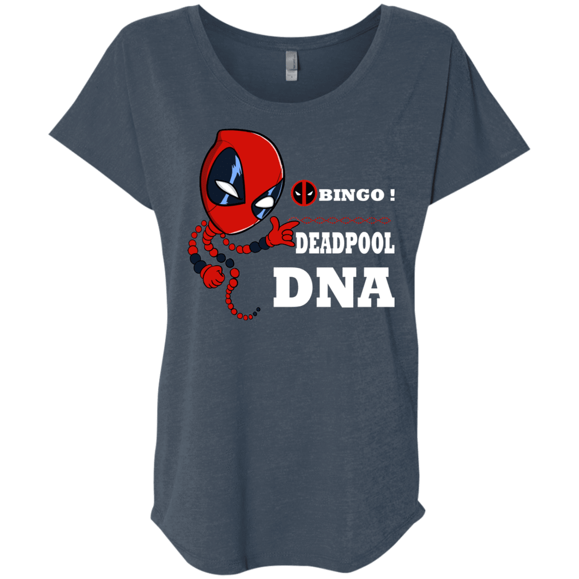 T-Shirts Indigo / X-Small Bingo Deadpool Triblend Dolman Sleeve