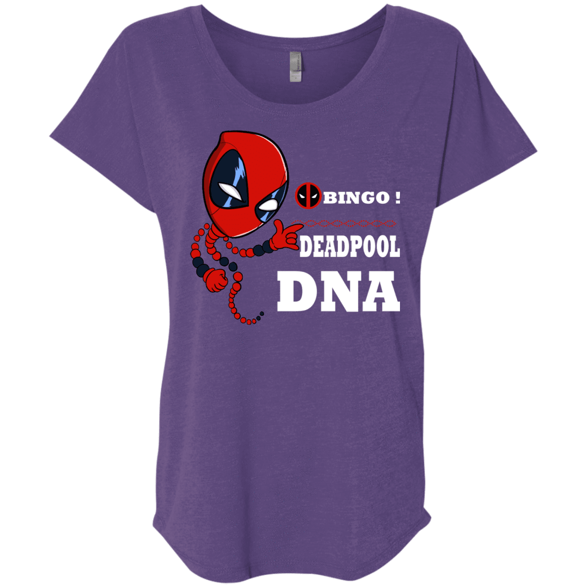 T-Shirts Purple Rush / X-Small Bingo Deadpool Triblend Dolman Sleeve