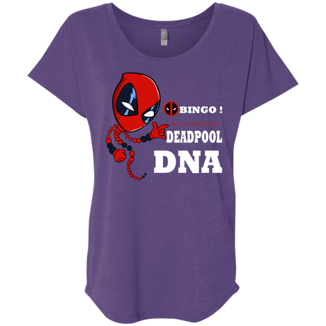 T-Shirts Purple Rush / X-Small Bingo Deadpool Triblend Dolman Sleeve