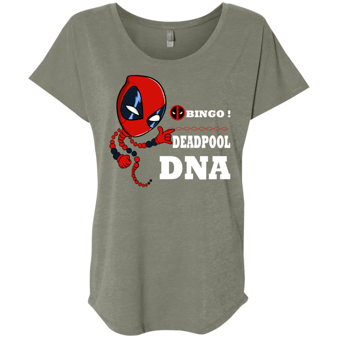 T-Shirts Venetian Grey / X-Small Bingo Deadpool Triblend Dolman Sleeve