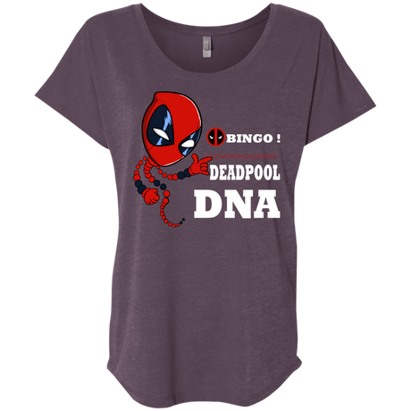T-Shirts Vintage Purple / X-Small Bingo Deadpool Triblend Dolman Sleeve