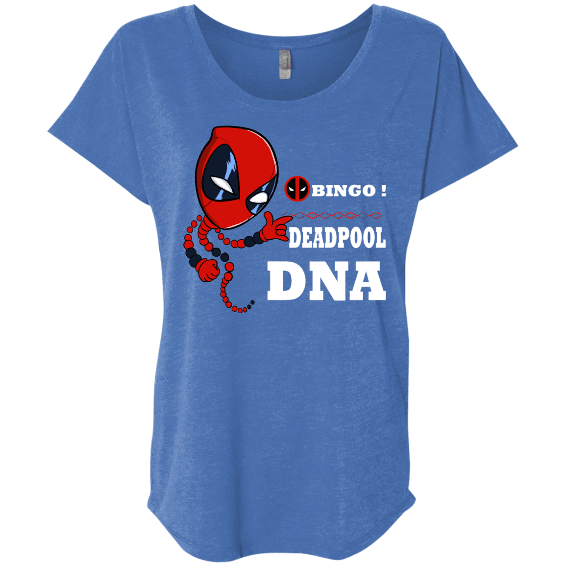 T-Shirts Vintage Royal / X-Small Bingo Deadpool Triblend Dolman Sleeve
