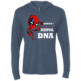 T-Shirts Indigo / X-Small Bingo Deadpool Triblend Long Sleeve Hoodie Tee