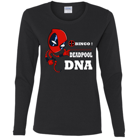 T-Shirts Black / S Bingo Deadpool Women's Long Sleeve T-Shirt