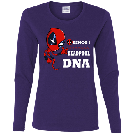 T-Shirts Purple / S Bingo Deadpool Women's Long Sleeve T-Shirt