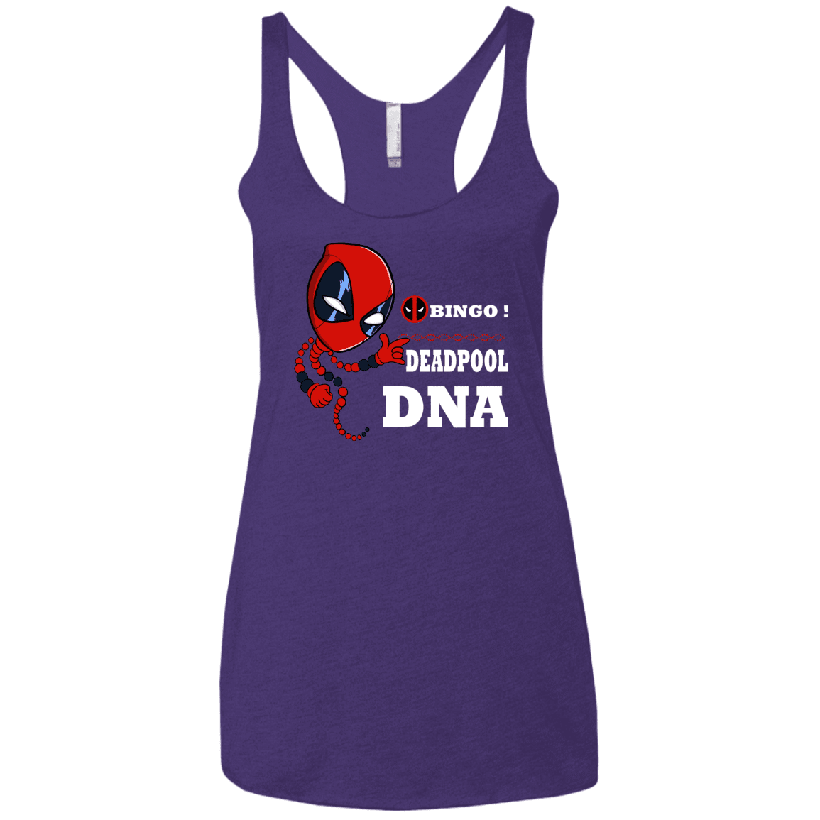T-Shirts Purple Rush / X-Small Bingo Deadpool Women's Triblend Racerback Tank