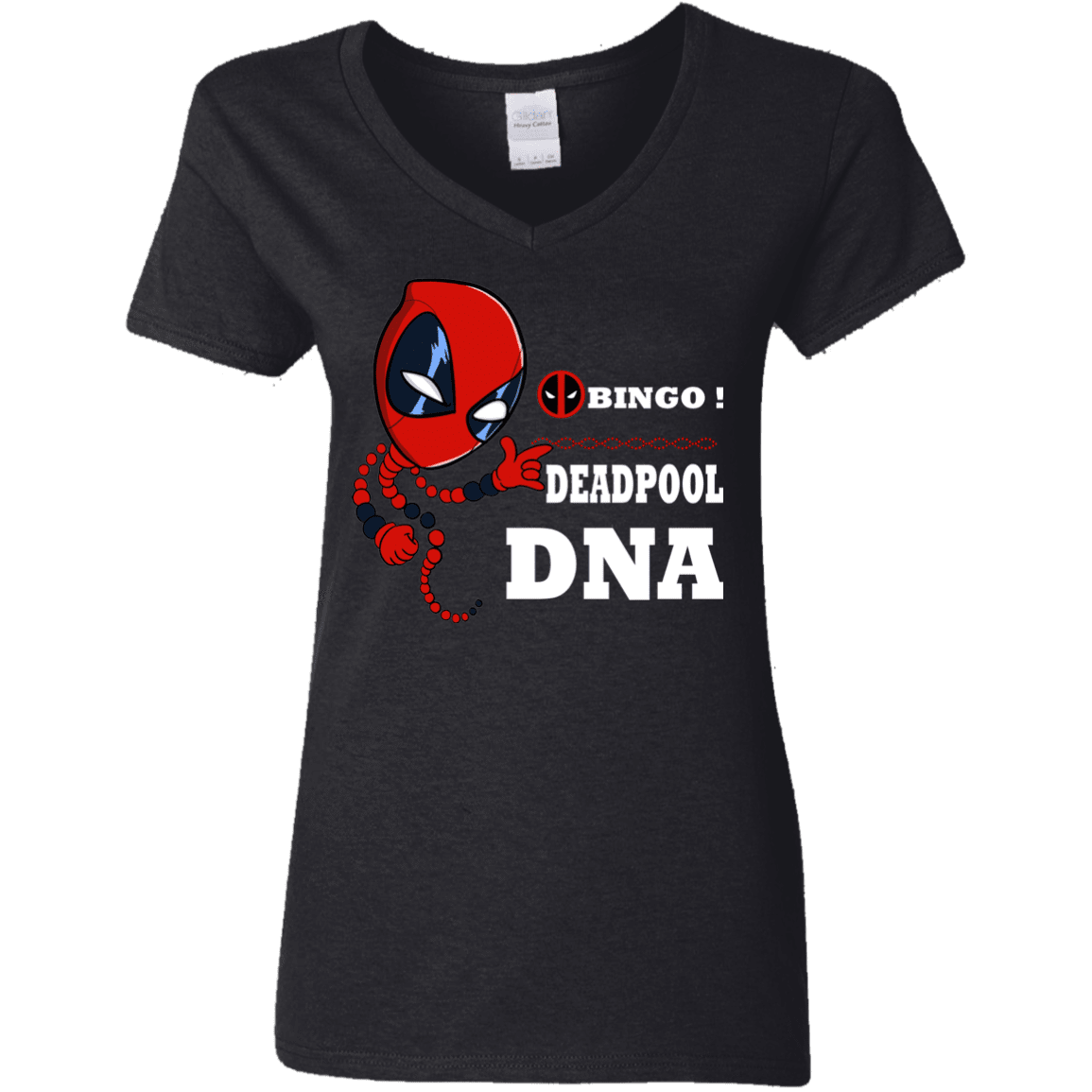 T-Shirts Black / S Bingo Deadpool Women's V-Neck T-Shirt