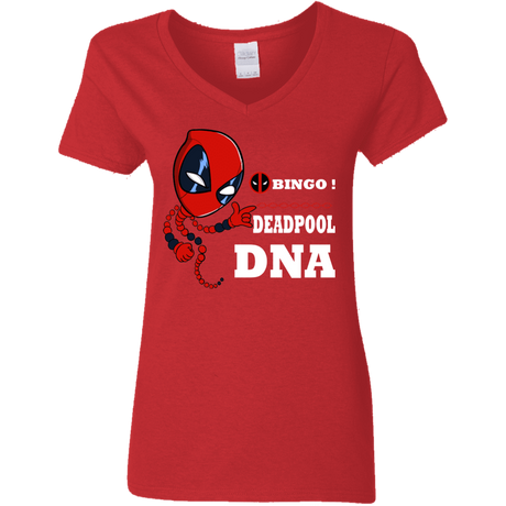 T-Shirts Red / S Bingo Deadpool Women's V-Neck T-Shirt