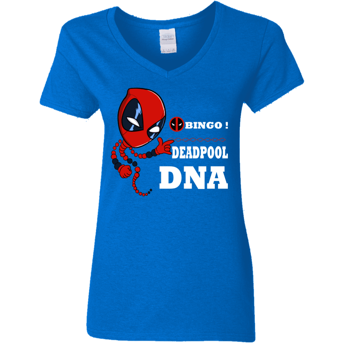 T-Shirts Royal / S Bingo Deadpool Women's V-Neck T-Shirt