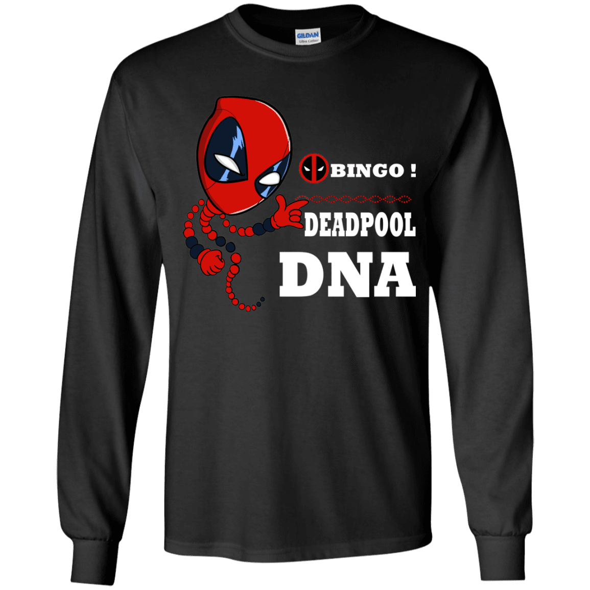 T-Shirts Black / YS Bingo Deadpool Youth Long Sleeve T-Shirt