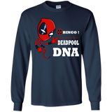 T-Shirts Navy / YS Bingo Deadpool Youth Long Sleeve T-Shirt