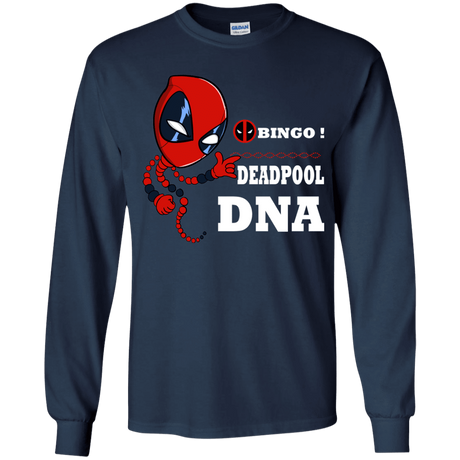 T-Shirts Navy / YS Bingo Deadpool Youth Long Sleeve T-Shirt