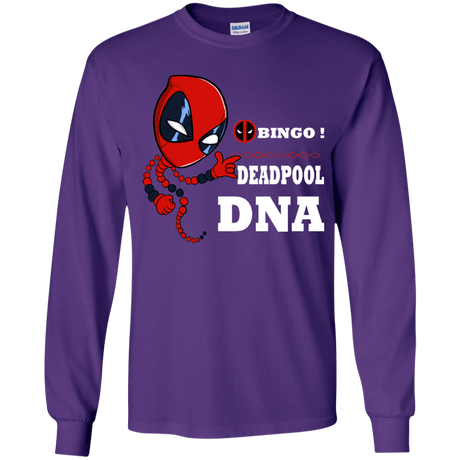 T-Shirts Purple / YS Bingo Deadpool Youth Long Sleeve T-Shirt