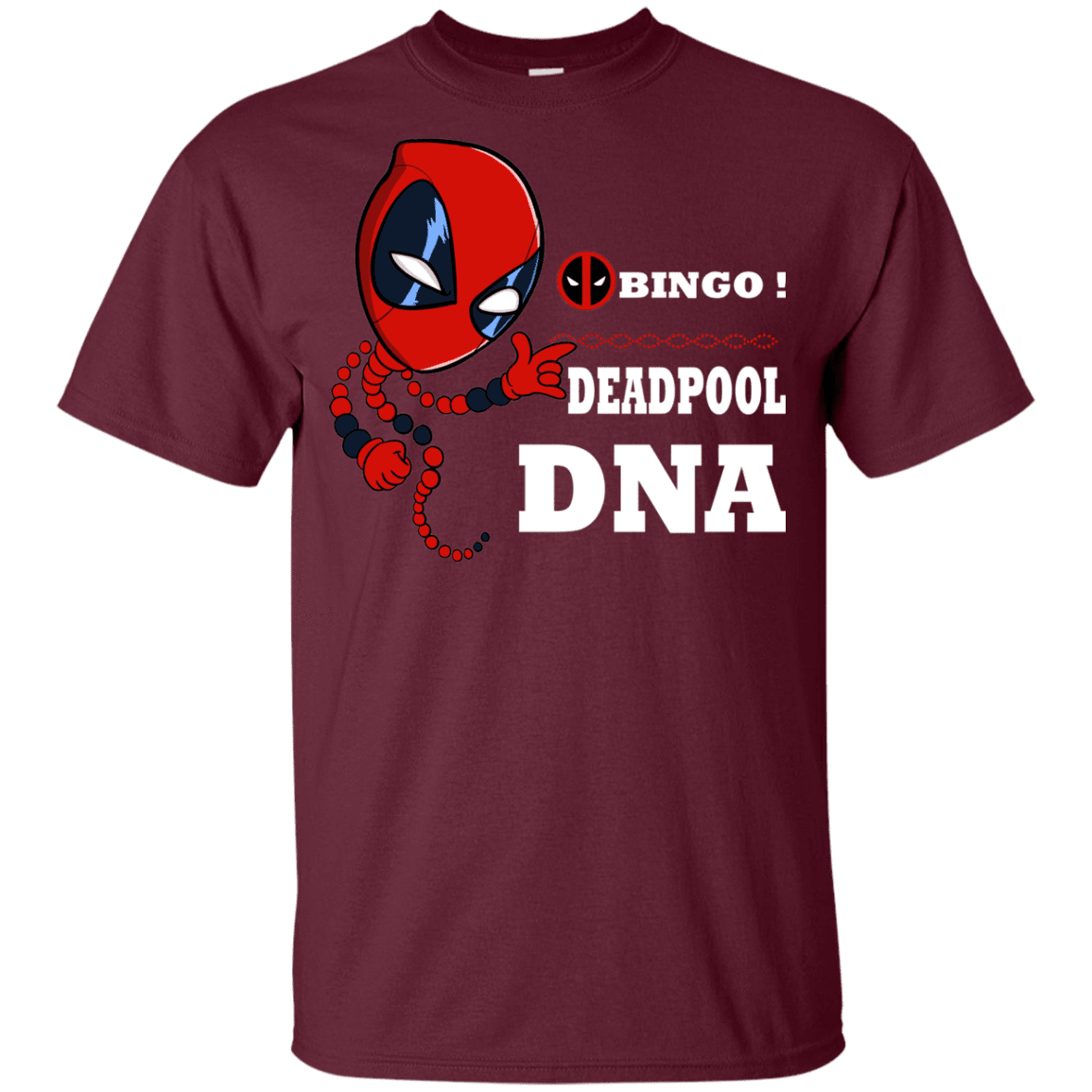 T-Shirts Maroon / YXS Bingo Deadpool Youth T-Shirt