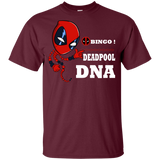 T-Shirts Maroon / YXS Bingo Deadpool Youth T-Shirt