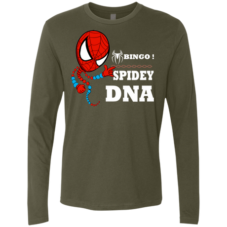 T-Shirts Military Green / Small Bingo Spidey Men's Premium Long Sleeve