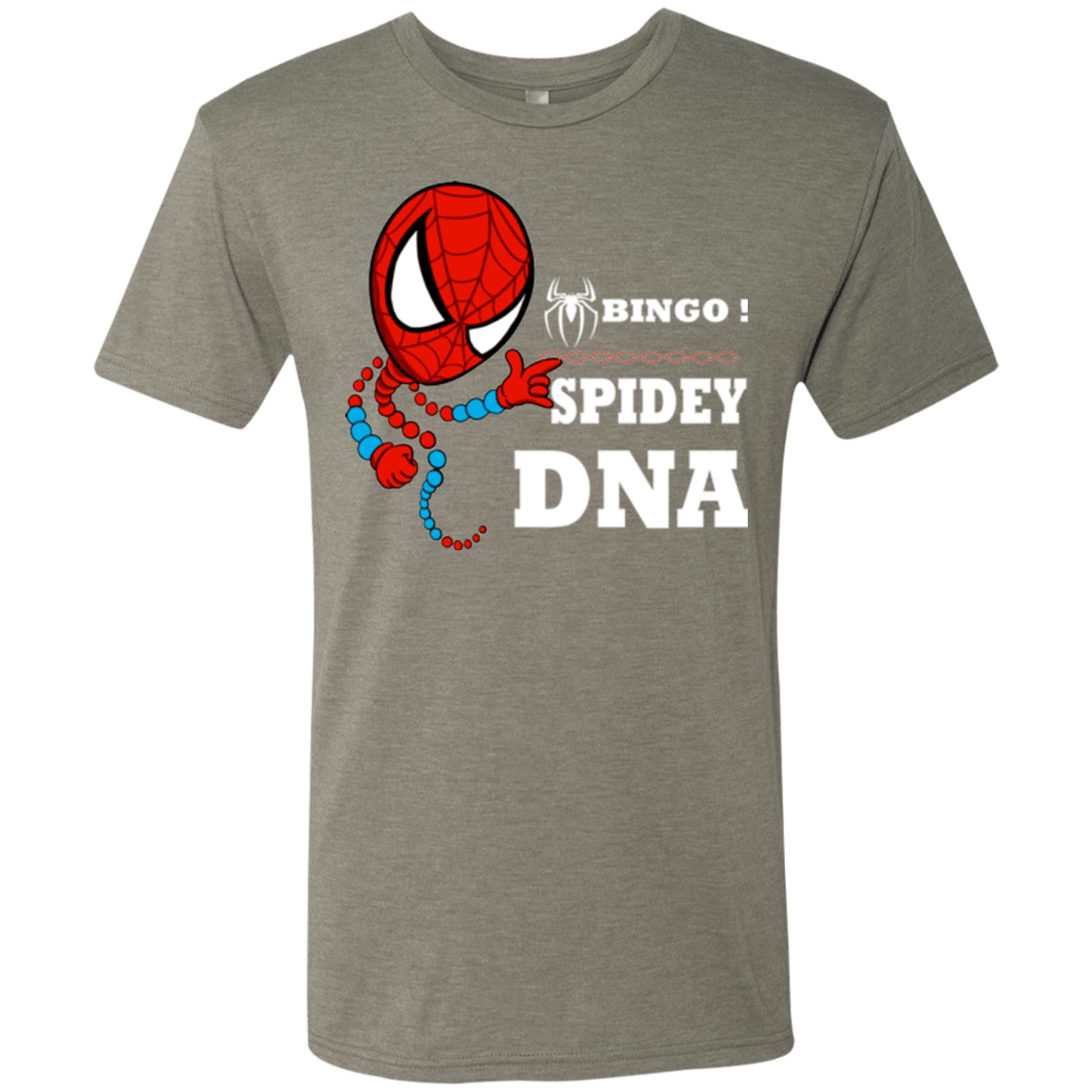 T-Shirts Venetian Grey / Small Bingo Spidey Men's Triblend T-Shirt