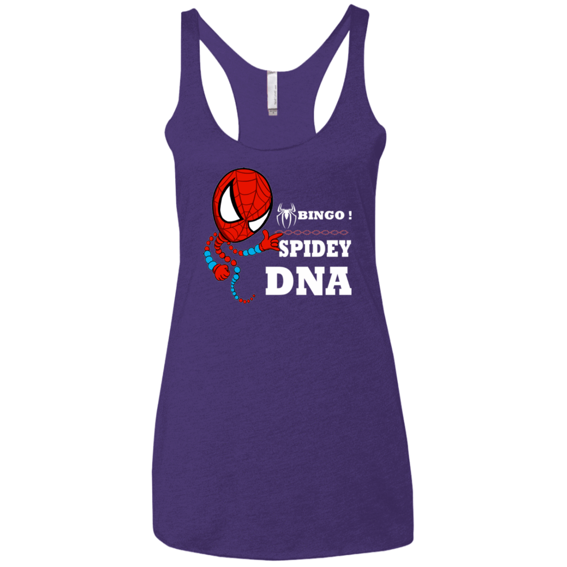 T-Shirts Purple / X-Small Bingo Spidey Women's Triblend Racerback Tank