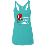 T-Shirts Tahiti Blue / X-Small Bingo Spidey Women's Triblend Racerback Tank