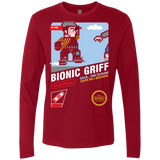 T-Shirts Cardinal / Small Bionic Griff Men's Premium Long Sleeve