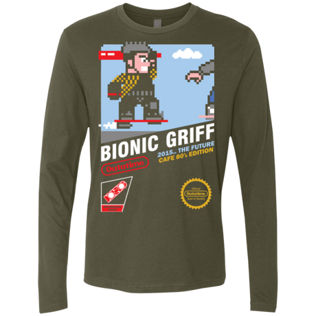 T-Shirts Military Green / Small Bionic Griff Men's Premium Long Sleeve