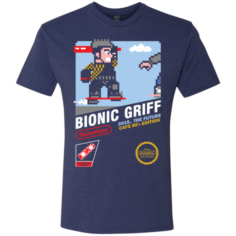 T-Shirts Vintage Navy / Small Bionic Griff Men's Triblend T-Shirt