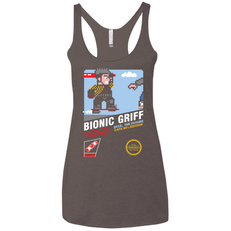 T-Shirts Macchiato / X-Small Bionic Griff Women's Triblend Racerback Tank