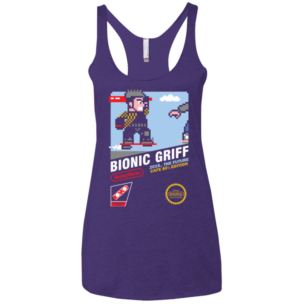 T-Shirts Purple / X-Small Bionic Griff Women's Triblend Racerback Tank