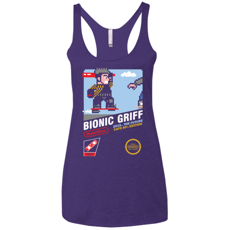 T-Shirts Purple / X-Small Bionic Griff Women's Triblend Racerback Tank