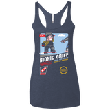 T-Shirts Vintage Navy / X-Small Bionic Griff Women's Triblend Racerback Tank