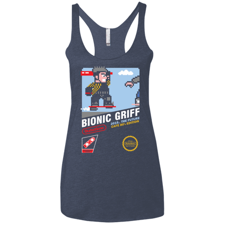 T-Shirts Vintage Navy / X-Small Bionic Griff Women's Triblend Racerback Tank