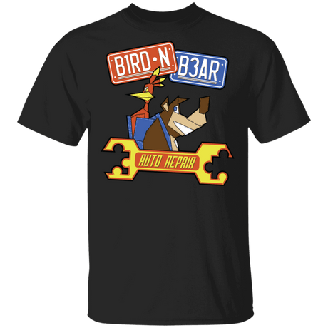 T-Shirts Black / S Bird N Bear Auto Repair T-Shirt