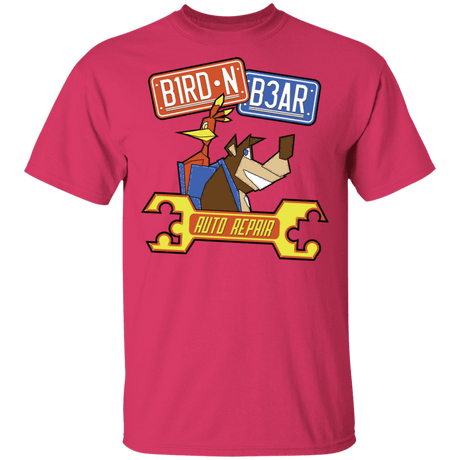 T-Shirts Heliconia / S Bird N Bear Auto Repair T-Shirt