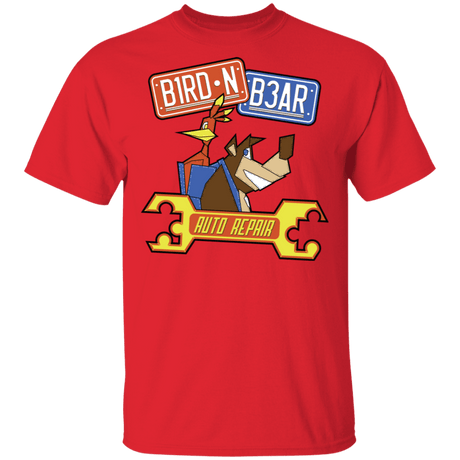 T-Shirts Red / S Bird N Bear Auto Repair T-Shirt