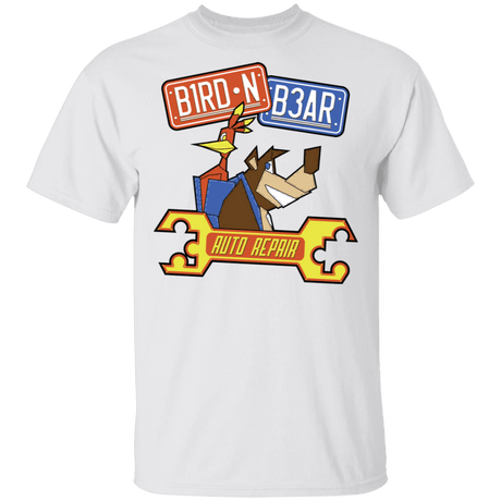 T-Shirts White / S Bird N Bear Auto Repair T-Shirt