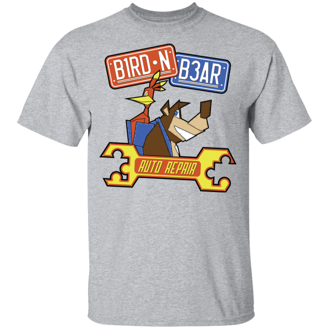 Bird N Bear Auto Repair Youth T-Shirt