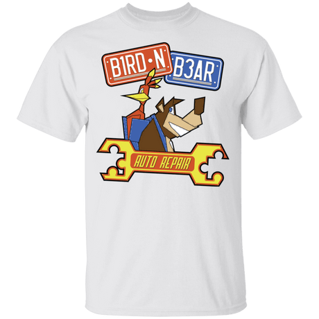 T-Shirts White / YXS Bird N Bear Auto Repair Youth T-Shirt