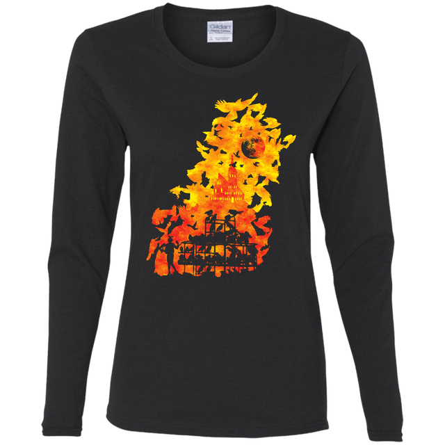 T-Shirts Black / S Birds Of Terror Women's Long Sleeve T-Shirt