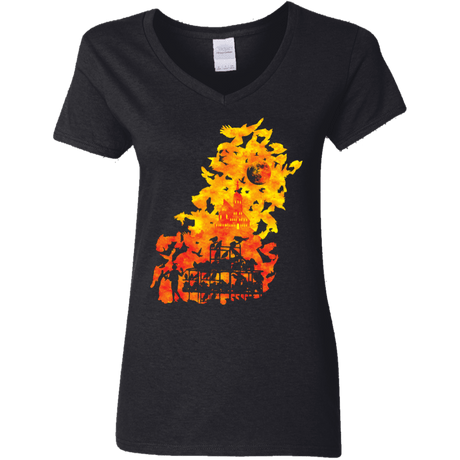 T-Shirts Black / S Birds Of Terror Women's V-Neck T-Shirt