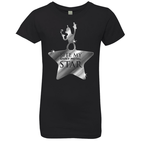 T-Shirts Black / YXS Bite my Shiny Metal Star Girls Premium T-Shirt