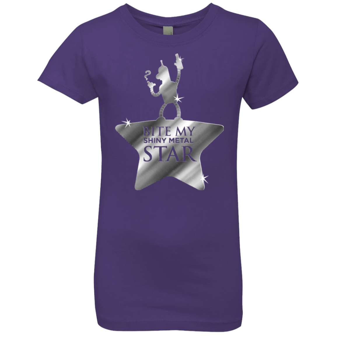 T-Shirts Purple Rush / YXS Bite my Shiny Metal Star Girls Premium T-Shirt