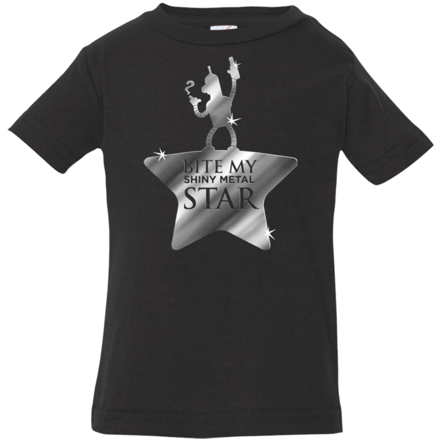 T-Shirts Black / 6 Months Bite my Shiny Metal Star Infant Premium T-Shirt