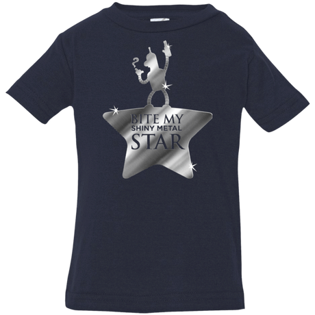 T-Shirts Navy / 6 Months Bite my Shiny Metal Star Infant Premium T-Shirt