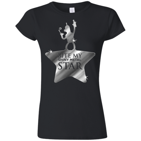 T-Shirts Black / S Bite my Shiny Metal Star Junior Slimmer-Fit T-Shirt