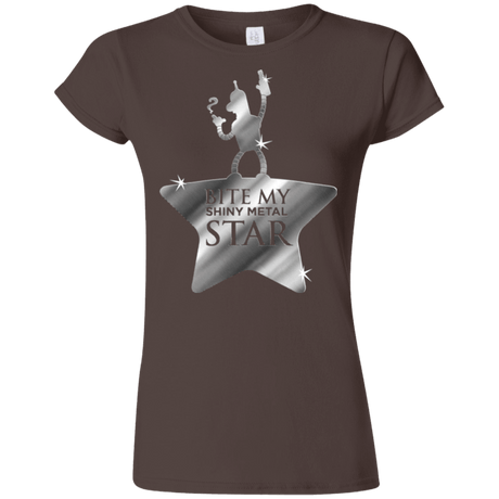 T-Shirts Dark Chocolate / S Bite my Shiny Metal Star Junior Slimmer-Fit T-Shirt