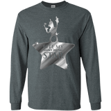 T-Shirts Dark Heather / S Bite my Shiny Metal Star Men's Long Sleeve T-Shirt