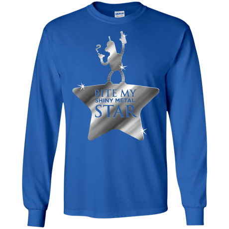 T-Shirts Royal / S Bite my Shiny Metal Star Men's Long Sleeve T-Shirt